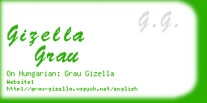 gizella grau business card